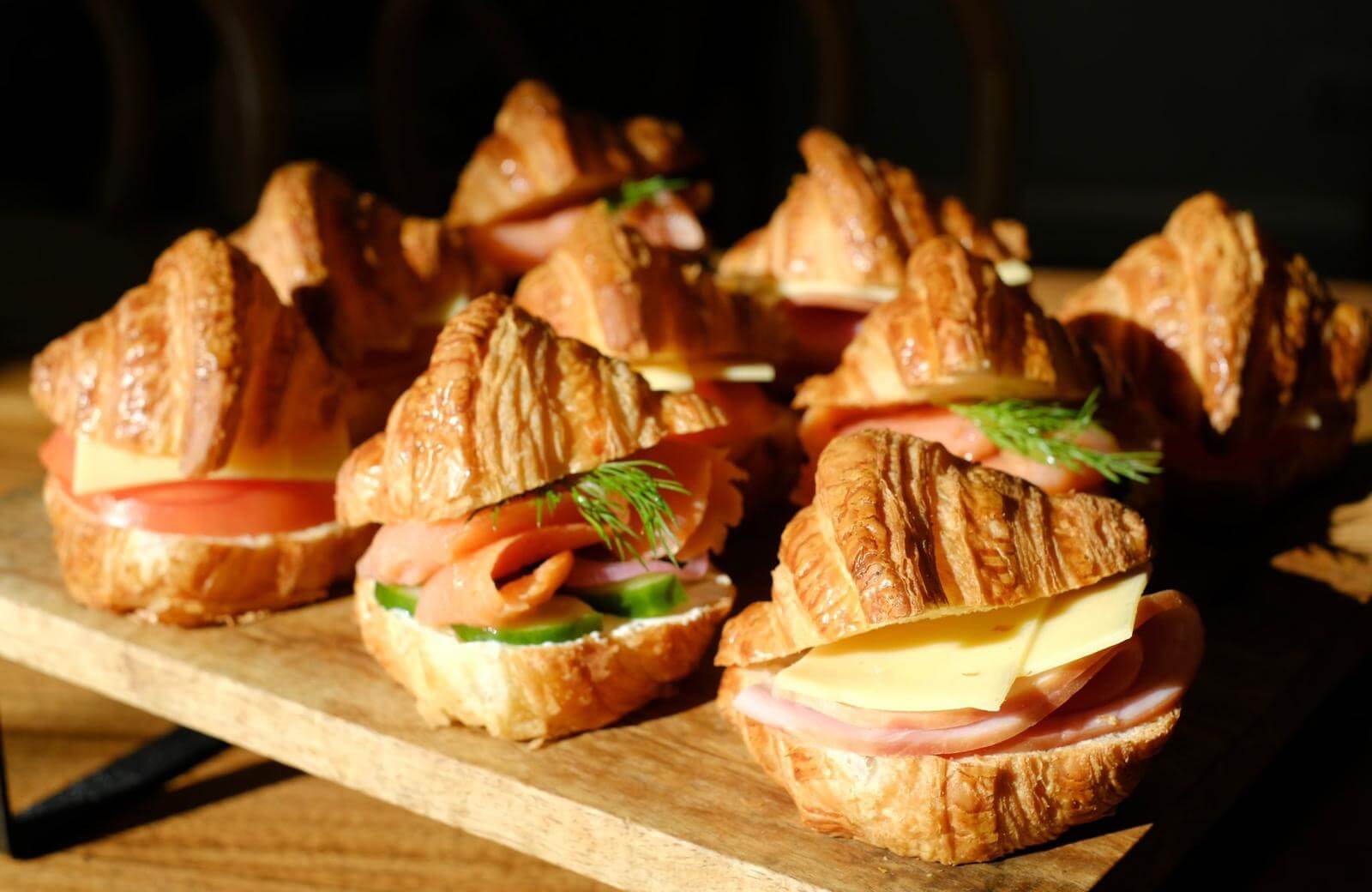 Savory Croissant Box – Local Catering Breakfast & Brunch (9 pcs)