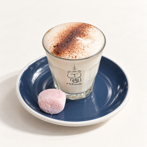 JM Formula Babycino with subtle JM Formula branding on an off-white background