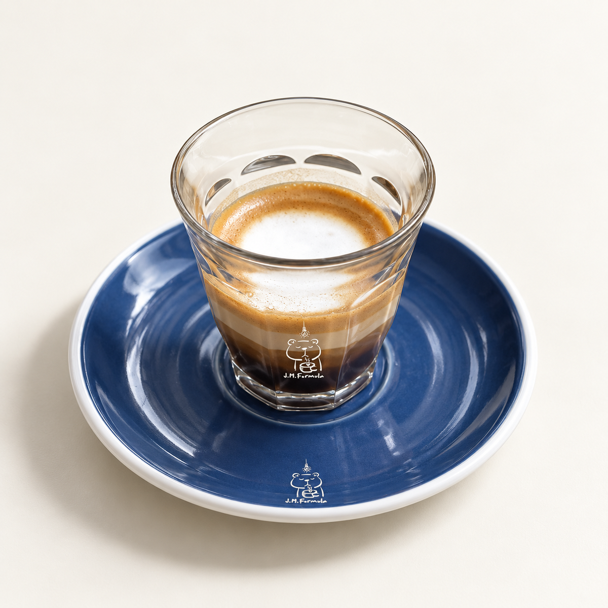 JM Formula Macchiato on an off-white background
