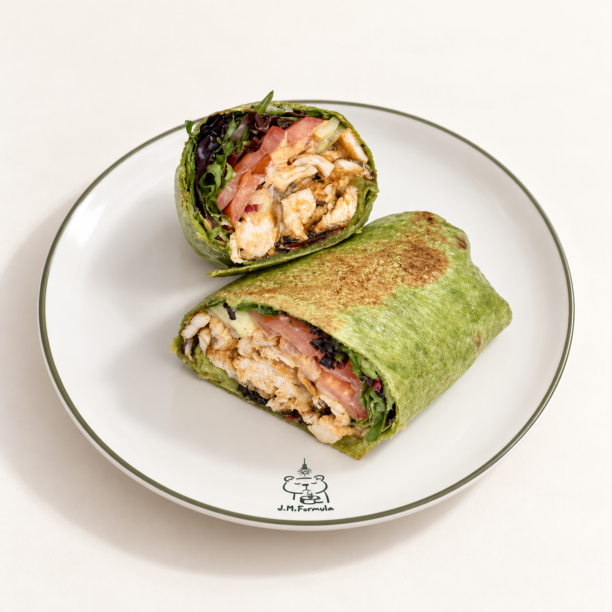 Spicy Chicken Wrap at JM Formula café in St Leonards